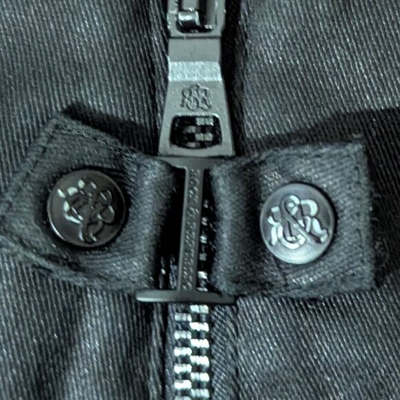 Rock & Republic Rosalie Bandage Buckle Skirt Cynical Black 0 - Picture 4 of 11